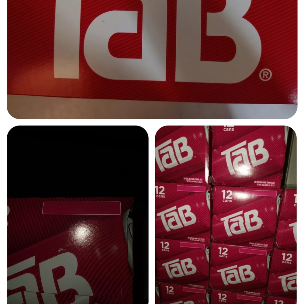 New 12 pack of TAB soft drink